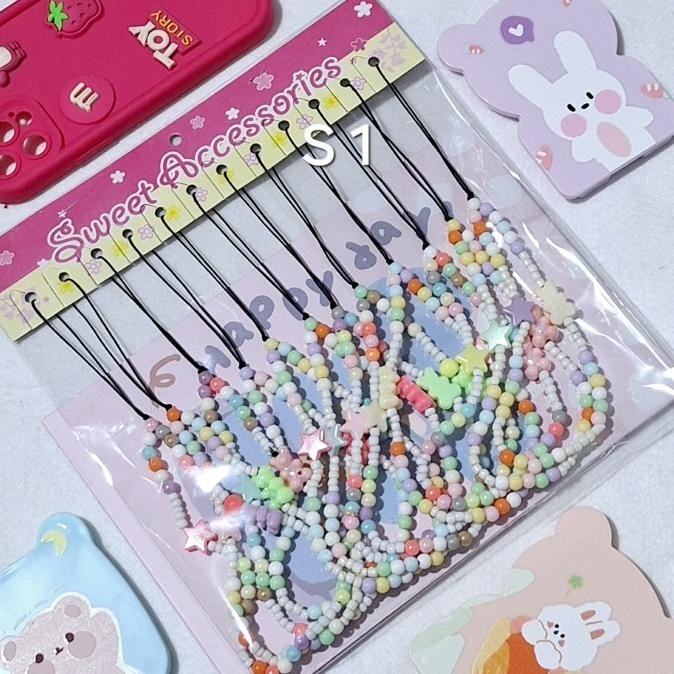 FREE ONGKIR [Grosir] 12Pcs/1Lusin Strap Tali Handphone Gantungan Case Handphone Accessories Code : S