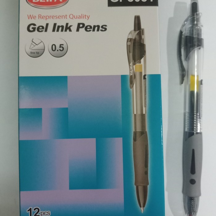 

Pen Gel Beifa 0,5 Gp805Y Warna Hitam #Original