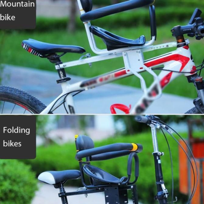 Lixada Boncengan Depan Anak Sepeda Lipat Child Safety Front Seat