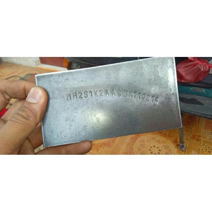 Ketok Nomor Rangka Vespa Excel/Exclusive