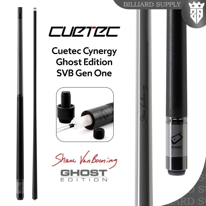 TERMURAH - Cuetec Cynergy SVB Ghost Edition Carbon Fiber Play Cue Stick - Premium Package