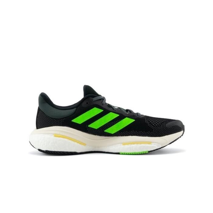 ADIDAS Solar Glide 5 Black Green Sepatu Pria - GX6703 - Size 44.7