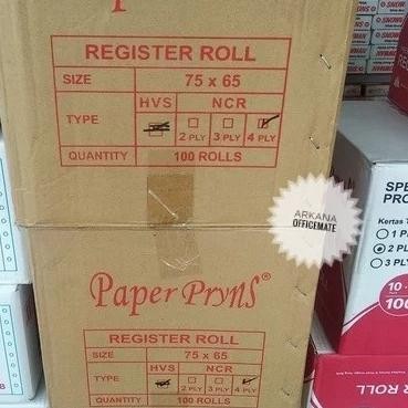 

Sale Kertas Struk Kasir 75 X 65 - 4 Ply Paperpryns