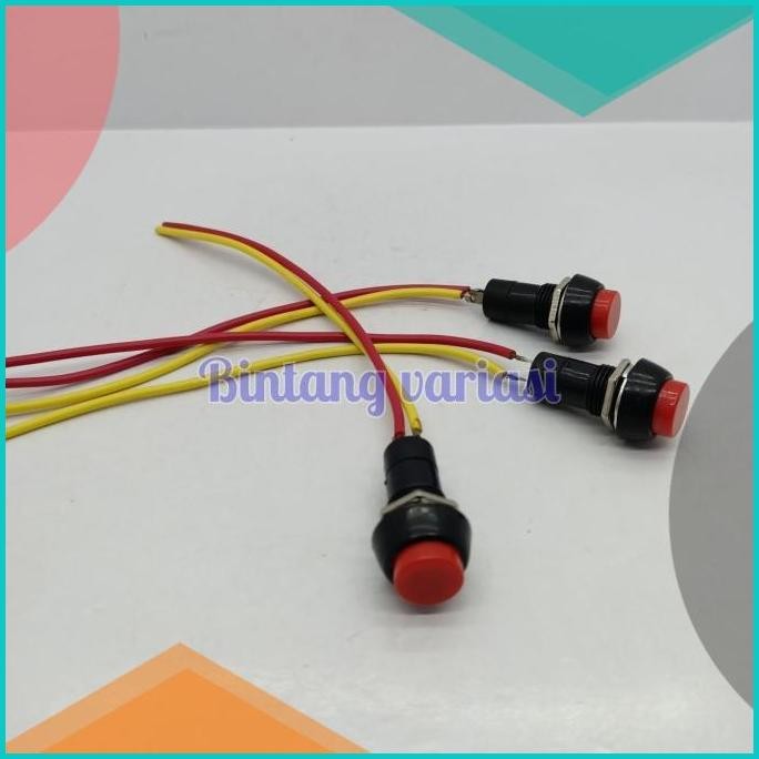 Saklar On Off Lampu Bulat - Saklar Tombol Bulat - Switch On Off Lampu