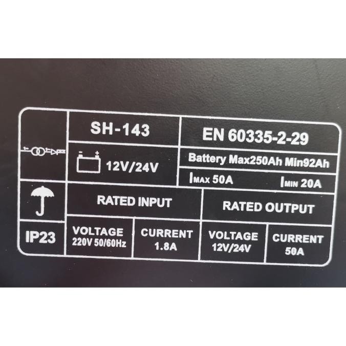 Charger CAS Aki 50 Ampere MOBIL MOTOR TRUK Accu 12v 24v BESAR