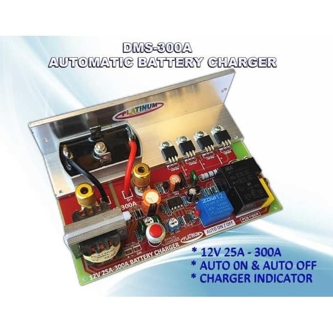 BATERAI CHARGER AUTO ON OFF 300A DMS300A DMS-300A DMS 300 A FIBER