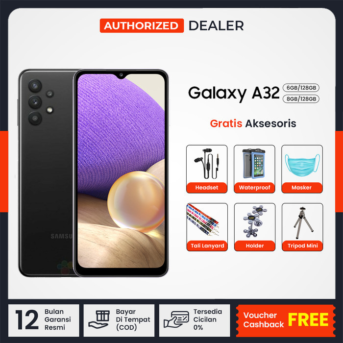 TERMURAH Samsung A32 8GB/128GB Smartphone Garansi Resmi Gratis Aksesoris HP
