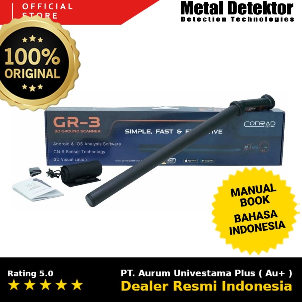 Metal Detektor Groundtech Conrad GR-3 Metal Detector Grountech GR3 GROUNDTECH GR-3 Groundtech GR 3 D