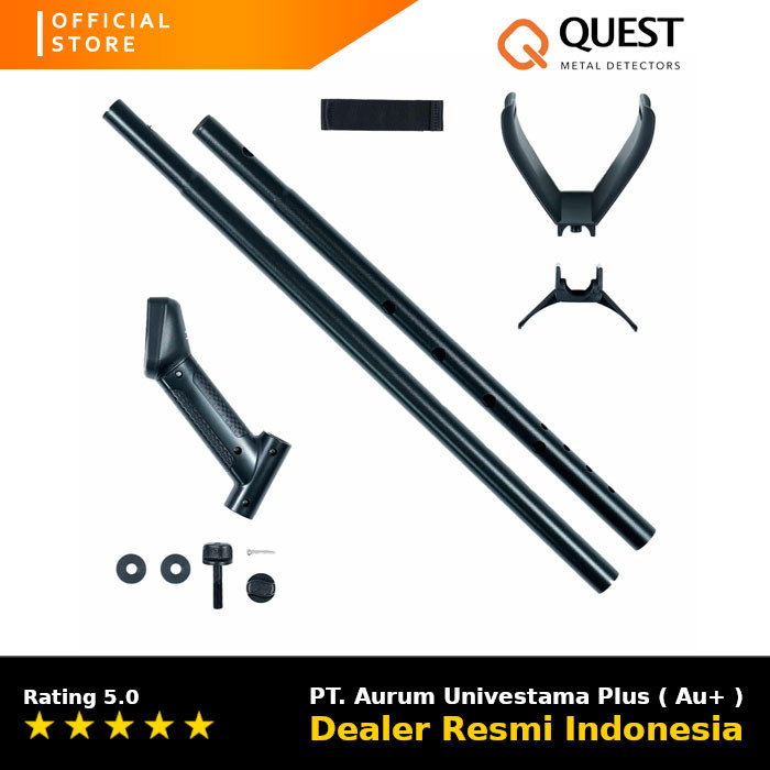 Quest Extension Rod Kit Untuk Metal Detektor Quest Scuba Tector Pro dan Quest STP20 Coil, Alat Penca