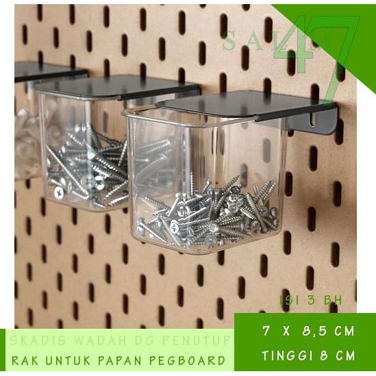 

Isi 3 Bh Kotak Penyimpanan Wadah Aksesoris Untuk Papan Pegboard Original Dan Terpercaya