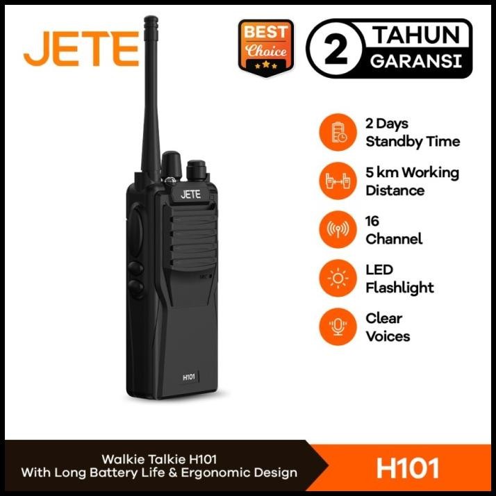 Jete Ht H101 Handy Talky 16 Channel Jarak 5Km