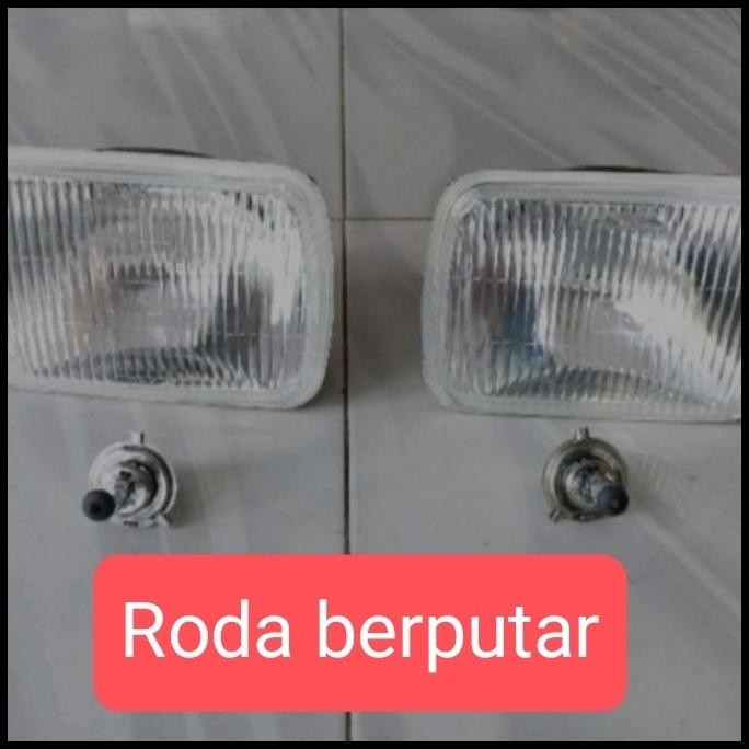 TERMURAH LAMPU DEPAN MITSUBISHI L300 KANAN + KIRI + BOHLAM H4 SEPASANG 