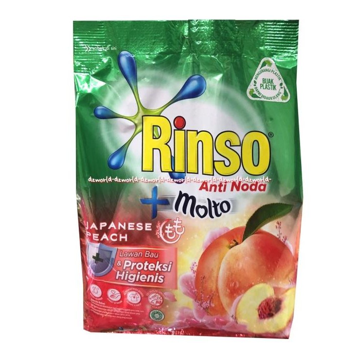 

Rinso Anti Noda Molto Japanese Peach 770g Rinso Bubuk Pouch Sabun Cuci