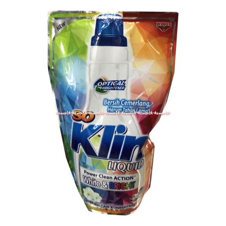 

So Klin Liquid White & Bright Optical 720ml Refill Pouch Soklin Cair