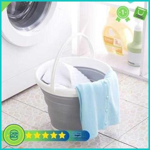 Ember Plastik Fleksibel Ember Lipat Portable Bahan Plastik 5 Liter 11O