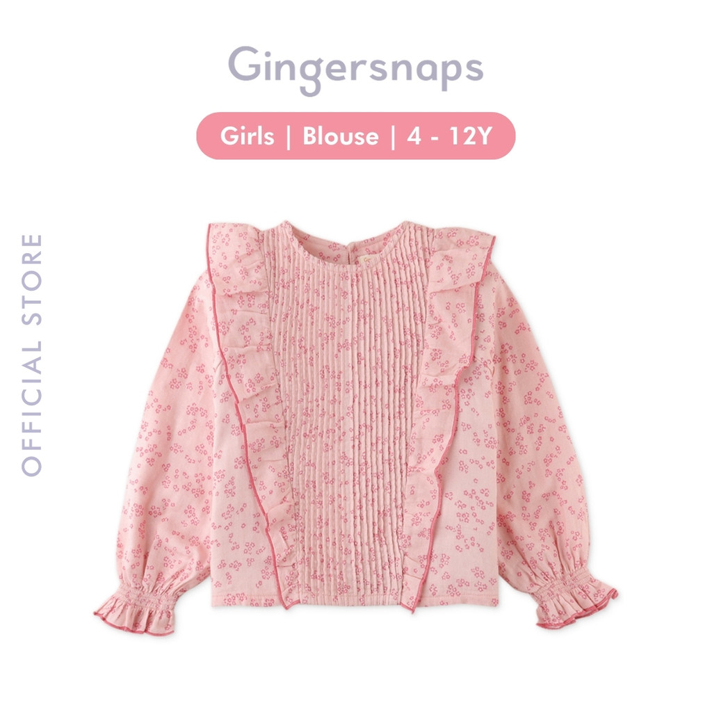 Gingersnaps Winter Magnifique Blouse - Atasan Anak Perempuan (Pink)