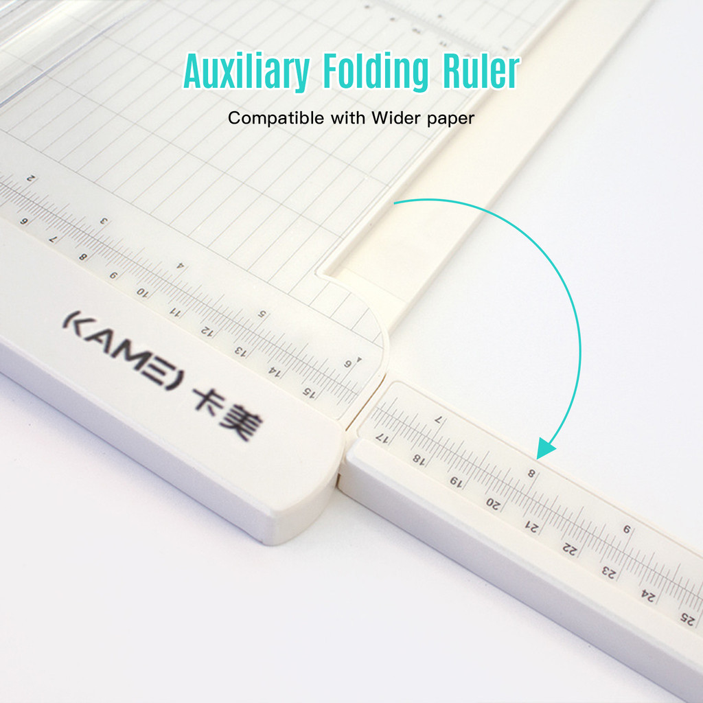 

Mini Paper Trimmer Guillotine Cutter 6 Inch (152mm) Cut Length Desktop Paper Cutting Machine with Security Cutter Head Side Ruler for Craft Paper Photos Cards Scrapbooking Office H