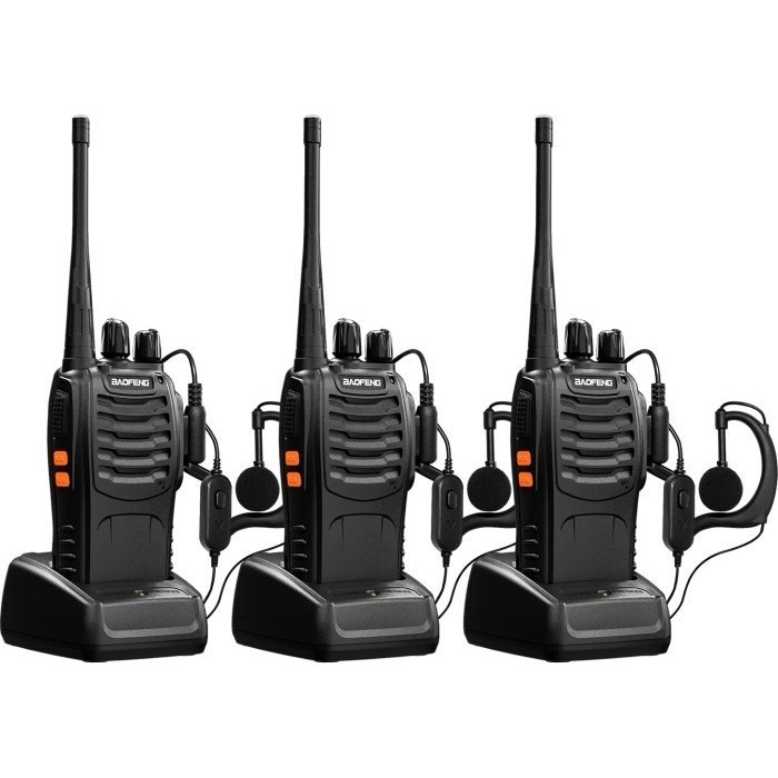 Walkie Talkie Paket 3 Unit 888s 888-S HT BF 888s original