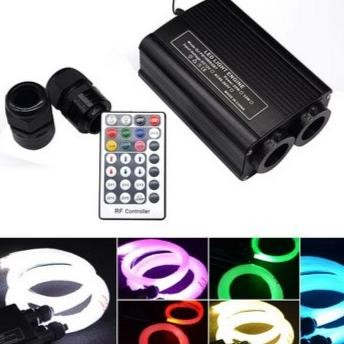 Mesin Fiber Optik RGBW Serat Optik Hias Lampu Fiber Optik 32W RGB Lampu Fiber Optic LED Star Ceiling