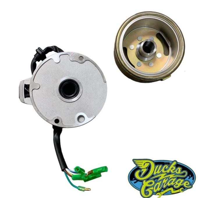 Spull Spool Spul Pengapian Assy Set Magnet Honda Win Win100 12V Original Dan Terpercaya