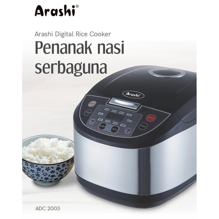 Sale Arashi Adc2003 Rice Cooker Digital