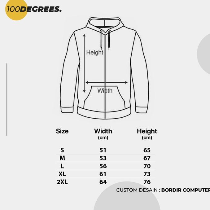 Murah Sweater Pullover Hoodie Custom Desain Logo Bordir Komputer Satuan