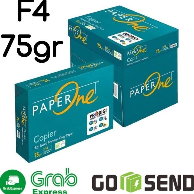 

Ketas HVS F4 70gr Paper One 1 Dus Khusus Gosend Grab / 70 gsm / 75 gr