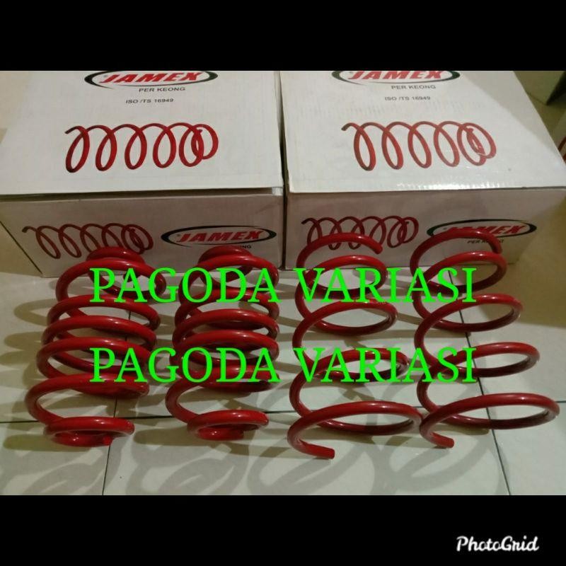 Paket Per Keong Ceper / Lowering Spring Jamex Avanza / Xenia Lama 2004-2011 4Pcs