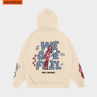 SWEPO Hoodie Jumper We One Feel M-XXL (Pria & Wanita) - LATTE,L