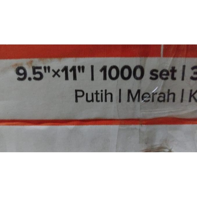 

TERMURAH - kertas continuous form paperline 3 ply 9,5x11 kemasan EKONOMIS