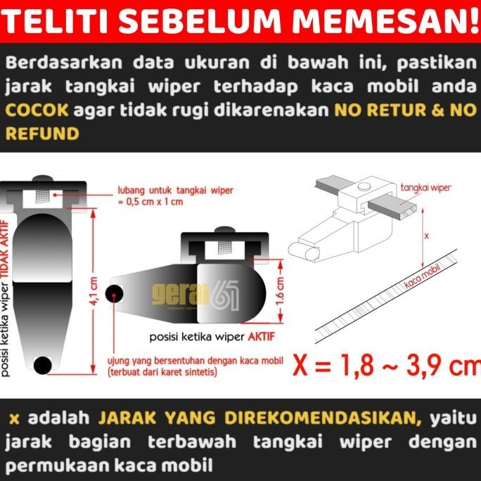 Grosir Penyangga Wiper/Wiper Up/Wiper Stand (Cegah Baret/Gores Kaca Mobil)