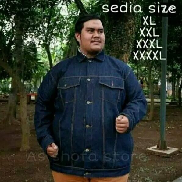 Sale Jaket Jeans Pria Super Big Size Jumbo 4Xl 5Xl 6Xl 7Xl 8Xl 9Xl 10Xl