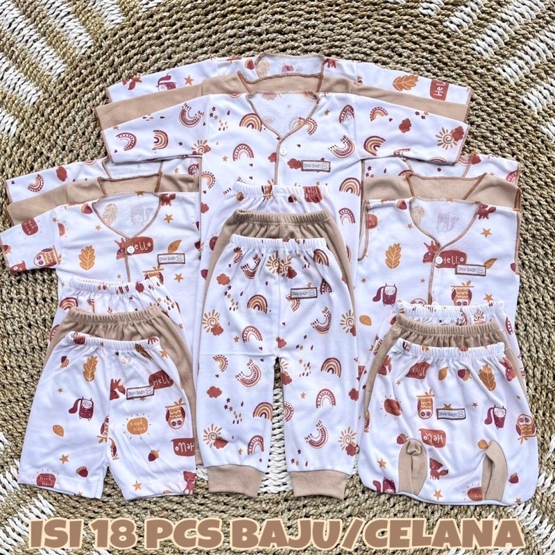 18 pcs Pakaian BAYI Lengan Panjang Pakaian Bayi Baru Lahir Pakaian Bayi Perempuan Pakaian BAYI Laki-