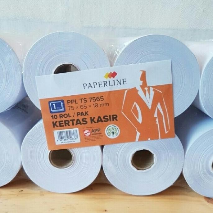 

Top sale 10 ROL KERTAS STRUK KASIR UKURAN 75X65 / 75 X 65 SINARLINE