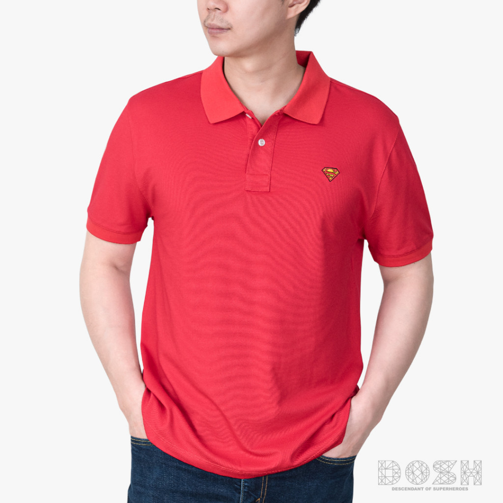 KEMEJA POLO PRIA DOSH Kemeja SUPERMAN XS-2XL 9DSMP5007-RE |lpmlLpj7|