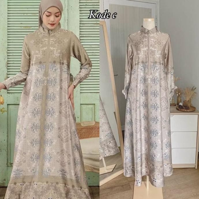 GAMIS DRESS SILKY PREMIUM MOTIF SERAGAM PENGAJIAN NIKAH TAKLIM