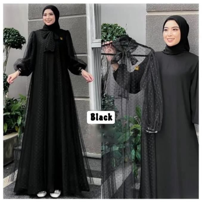 SERENA DRESS/GAMIS MODEL TERBARU/BAJU SYARI WANITA TERBARU/FASHION MUSLIM/BAHAN CERUTI/UKURAN JUMBO 