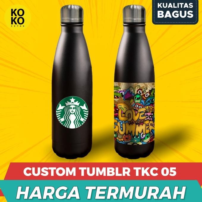 

CUSTOM TUMBLER TERMOS BOWLING TKC05 MURAH SOVENIR/PROMOSI UV PRINTING MRM