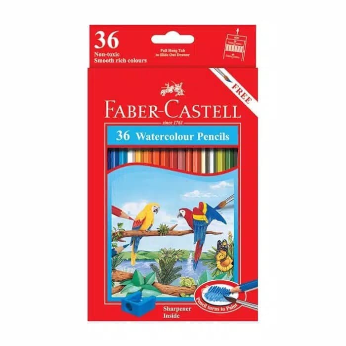 

ZB421 Pensil Warna Faber Castell 36 Water Colour / Free Kuas dan Rautan DISKON