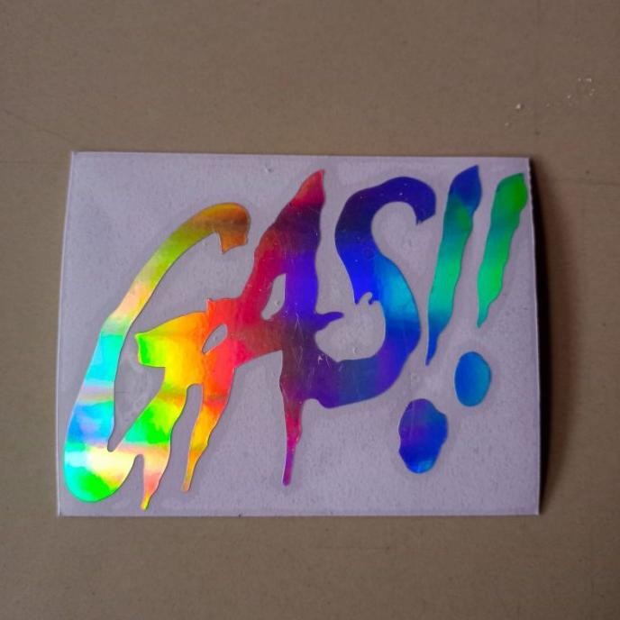 

Ready Stok Siap Kirim Stiker Gas Gass!! Cutting