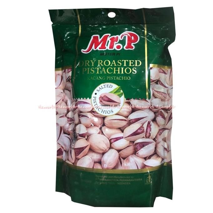 

Mr P Dry Roasted Pistachios Salted Kacang Pistachios Panggang 130gr