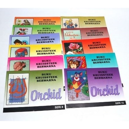 

CN421 Buku Kerajinan Cross Stitch/Kruissteek/Kristik ORCHID (1pc) PROMO SPECIAL