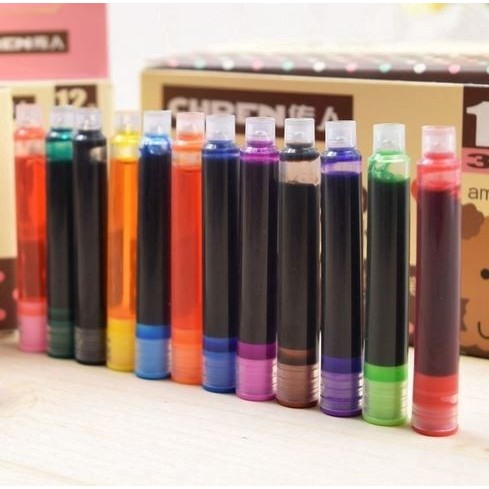 

TQ374 Disposable Fountain Ink Pen - Tinta Isi Ulang Pena (12pcs) PROMO