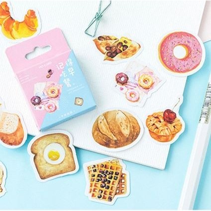

QD698 Label Stickers - Pastry Dream (46pcs) STOK TERBATAS