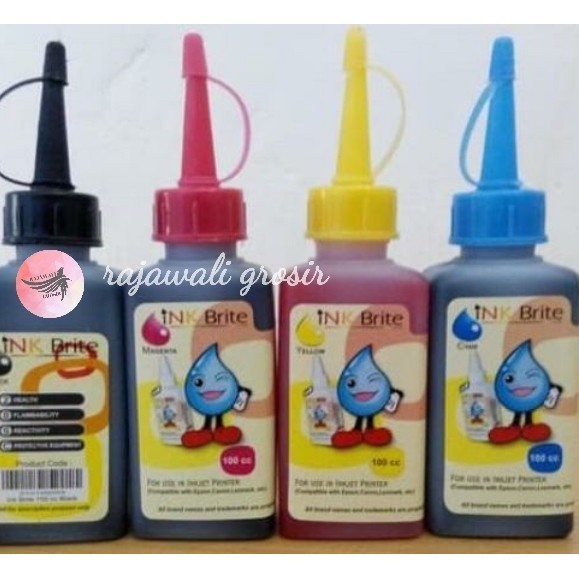 

[L4Riiss] REFILL PRINTER / TINTA ISI ULANG INK BRITE 100Ml ORI, MURAH, dan BAGUS