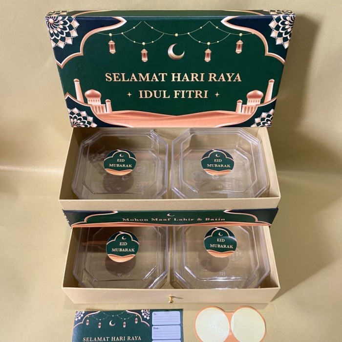 

Hardbox 2 Susun Box Kue Kotak Hampers Premium Idul Fitri Model Tingkat