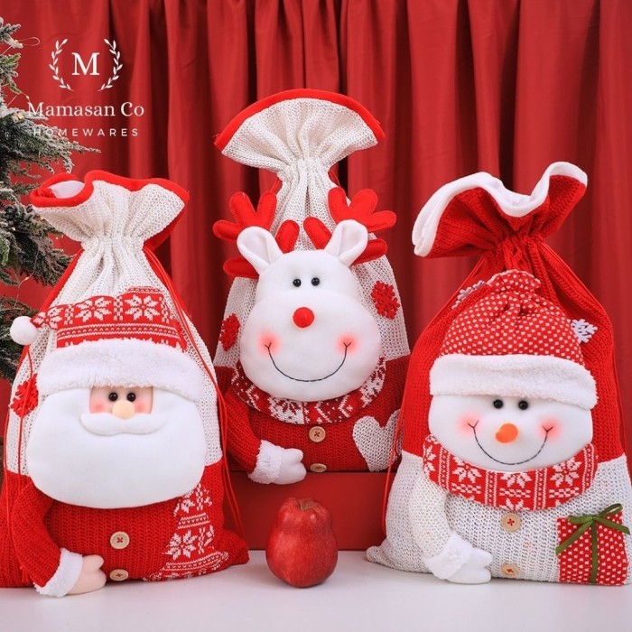 

Christmas Large Goodie Bag Souvenir Tas Natal Anak