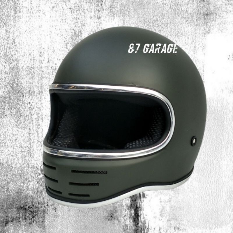 HELM CUSTOM SIMPSON M61 CLASSIC RETRO LIST CHROME