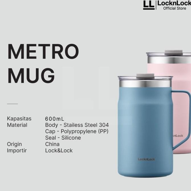 LOCKNLOCK TUMBLER METRO MUG 600ML