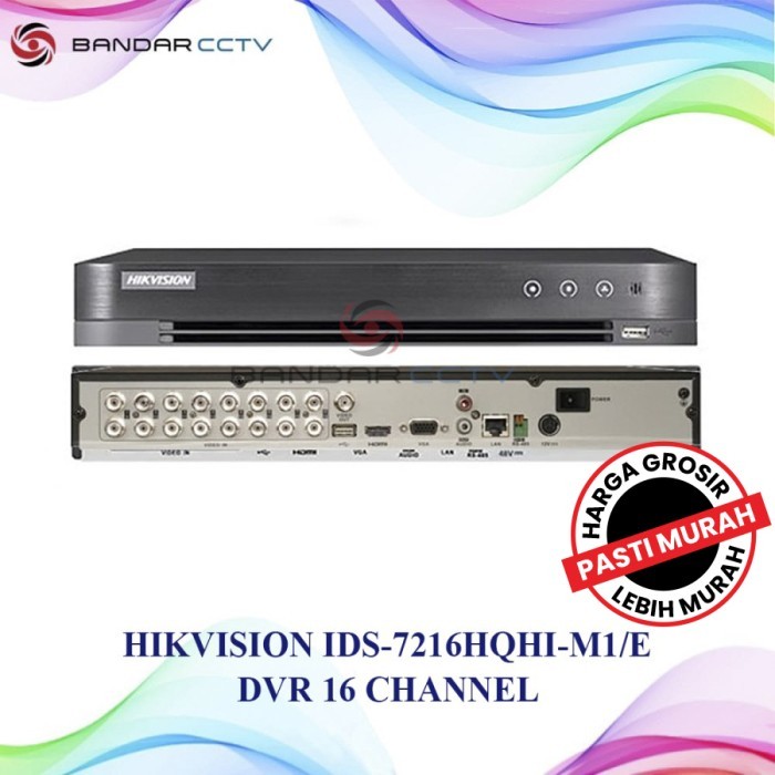 HIKVISION iDS 7216HQHI M1 E / iDS-7216HQHI-M1/E DVR 16 CHANNEL